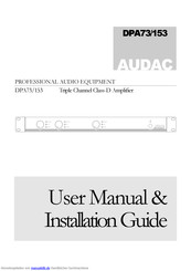 AUDAC DPA73/153 Handbuch