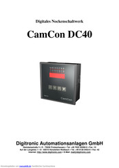 Digitronic Automationsanlagen CamCon DC40 Handbuch