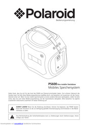 Polaroid PS600I Bedienungsanleitung