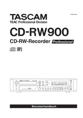 Tascam CD-RW900 Benutzerhandbuch
