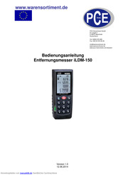 PCE Instruments iLDM-150 Bedienungsanleitung