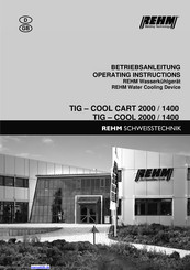 REHM TIG - COOL CART 2000 iSystem Betriebsanleitung