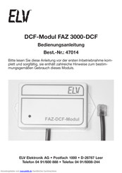 elv FAZ 3000-DCF Bedienungsanleitung