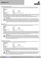 Hettlich SlideLine M Montageanleitung