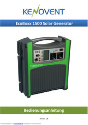 KENOVENT EcoBoxx 1500 Bedienungsanleitung