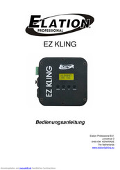 Elation EZ KLING Bedienungsanleitung