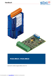 SBC PCD3.W525 Handbuch