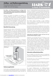 HARK 92 GT ECOplus Aufbau- Und Bedienungsanleitung