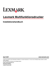 Lexmark 7510-030 Installationshandbuch