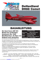 Advanced Scale Models DeHavilland DH88 Comet Bauanleitung