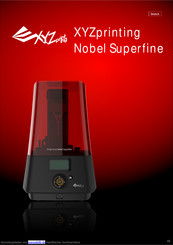 XYZprinting Nobel Superfine Benutzerhandbuch