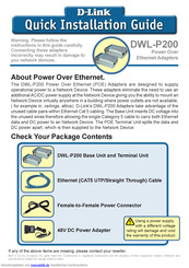 D-Link DWL-P200 Schnellinstallationsanleitung
