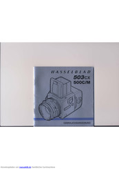 Hasselblad 503cx Gebrauchsanweisung