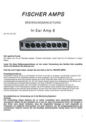 Fischer Amps In Ear Amp 8 Bedienungsanleitung