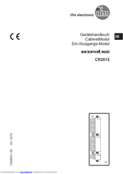 IFM Electronic CR2012 Gerätehandbuch
