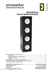 Strassacker Alcone Sub40 Definition Bauanleitung