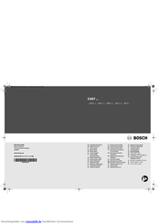 Bosch 0 607 161 1 Serie Originalbetriebsanleitung
