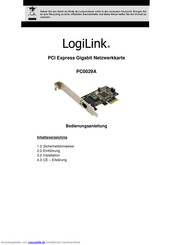 LogiLink PC0029A Bedienungsanleitung