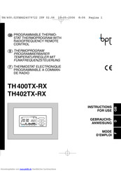Bpt TH402TX-RX Gebrauchsanweisung
