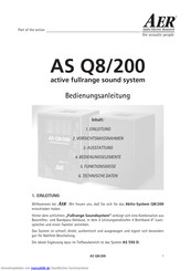 AER AS Q8/200 Bedienungsanleitung