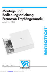 RADEMACHER Fernotron 2420 Montage- Und Bedienungsanleitung