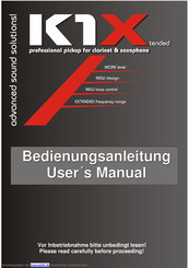 Rumberger K1X Bedienungsanleitung