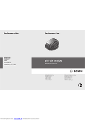 Bosch Performance Line BDU290P: 0 275 007 041 Originalbetriebsanleitung