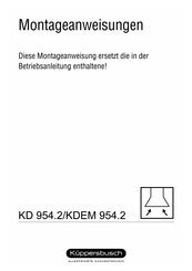 Kuppersbusch KD 954.2 Montageanweisungen