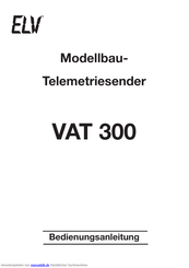 elv VAT 300 Bedienungsanleitung