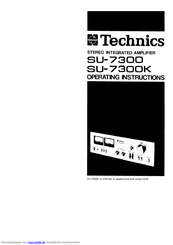 Technics SU-7300 Bedienungsanleitung