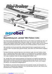 aerobel Mini-Trainer Bauanleitung