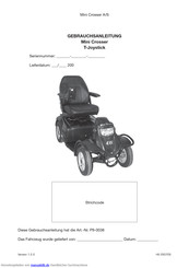 Mini Crosser T-Joystick Gebrauchsanleitung