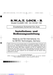 S.W.A.T CLA08R-12B Installations- Und Bedienungsanleitung