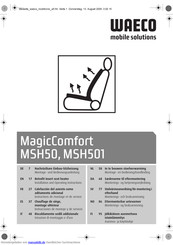 Waeco MagicComfort MSH501 Montage- Und Bedienungsanleitung