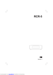 Sangean RCR-5 Bedienungsanleitung