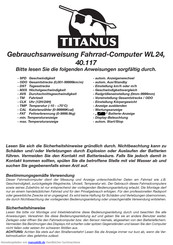 Titanus WL24 Gebrauchsanweisung
