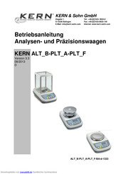KERN ALT 160-4BM Betriebsanleitung