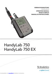 SI Analytics HandyLab 750 Gebrauchsanleitung