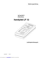 SCHOTT handylab LF 12 Bedienungsanleitung
