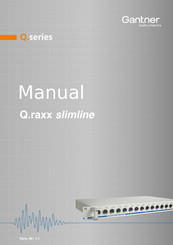 Gantner Q.raxx slimline D101 Handbuch