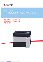 Kyocera ECOSYS FS-4300DN Installationshandbuch