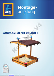 ALDI Sandkasten mit Dachlift Montageanleitung