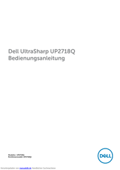 Dell UltraSharp UP2718Q Bedienungsanleitung