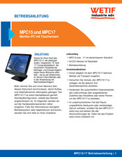 Wetif MPC17 Betriebsanleitung