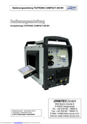 ORBITEC TIGTRONIC COMPACT 200 MV Bedienungsanleitung