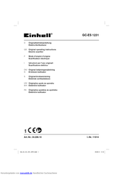 EINHELL GC-ES 1231 Originalbetriebsanleitung