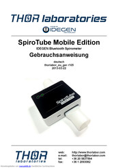 THOR laboratories SpiroTube Mobile Edition Gebrauchsanweisung