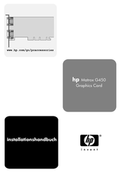 HP Matrox G450 Installationshandbuch