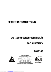 LIST-MAGNETIK TOP-CHECK FN Bedienungsanleitung