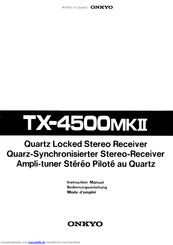 Onkyo TX-4500Mk2 Bedienungsanleitung